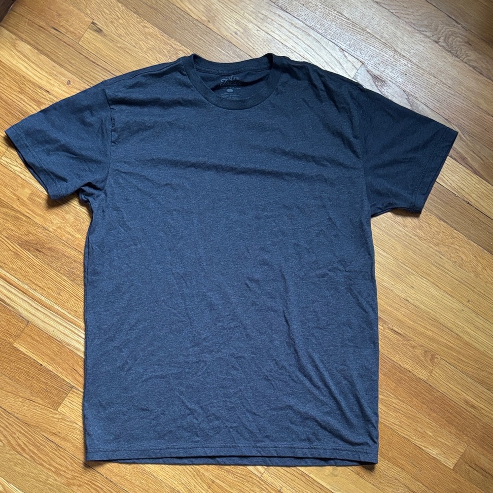 Men's Dark Gray Crew Neck T-Shirt